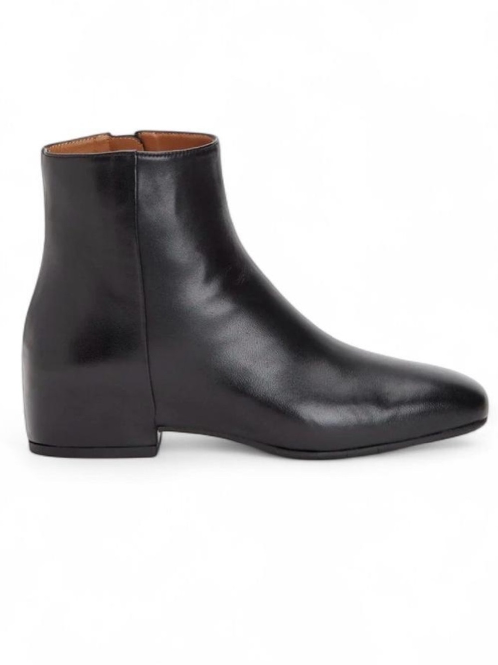 Aquatalia Women’s Brown Leather Ankle Boots - Sleek Zip Dress Boots